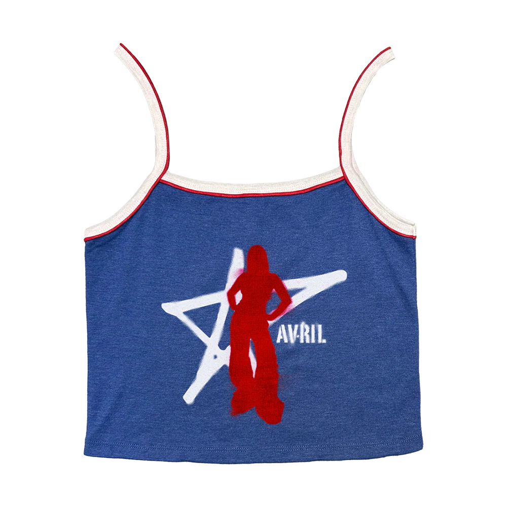 BLUE STAR CROP TANK
