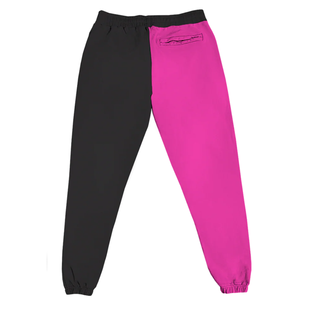 Pink + Black Split Joggers - Image 2